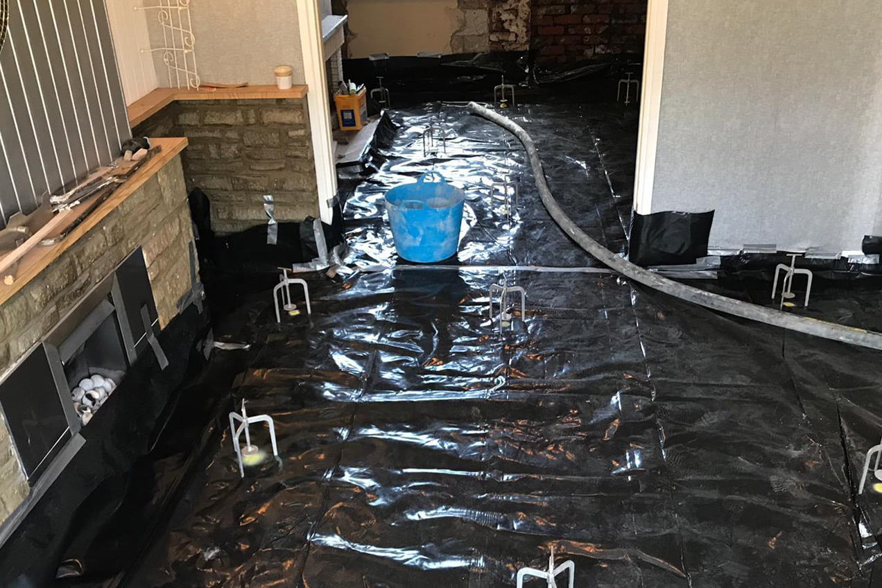 LSS USED BELITEX TO REMEDY A LONG STANDING DAMP PROBLEM AT THIS HOME IN CARDIFF