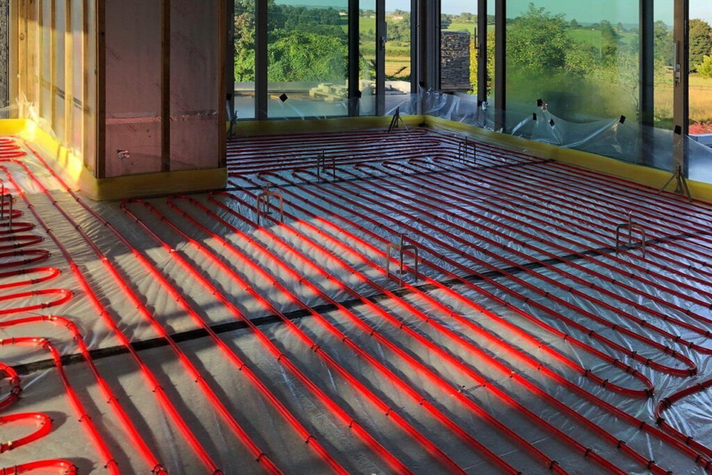 Our range for Liquid Screed products offer a perfect solution to under flooring heating